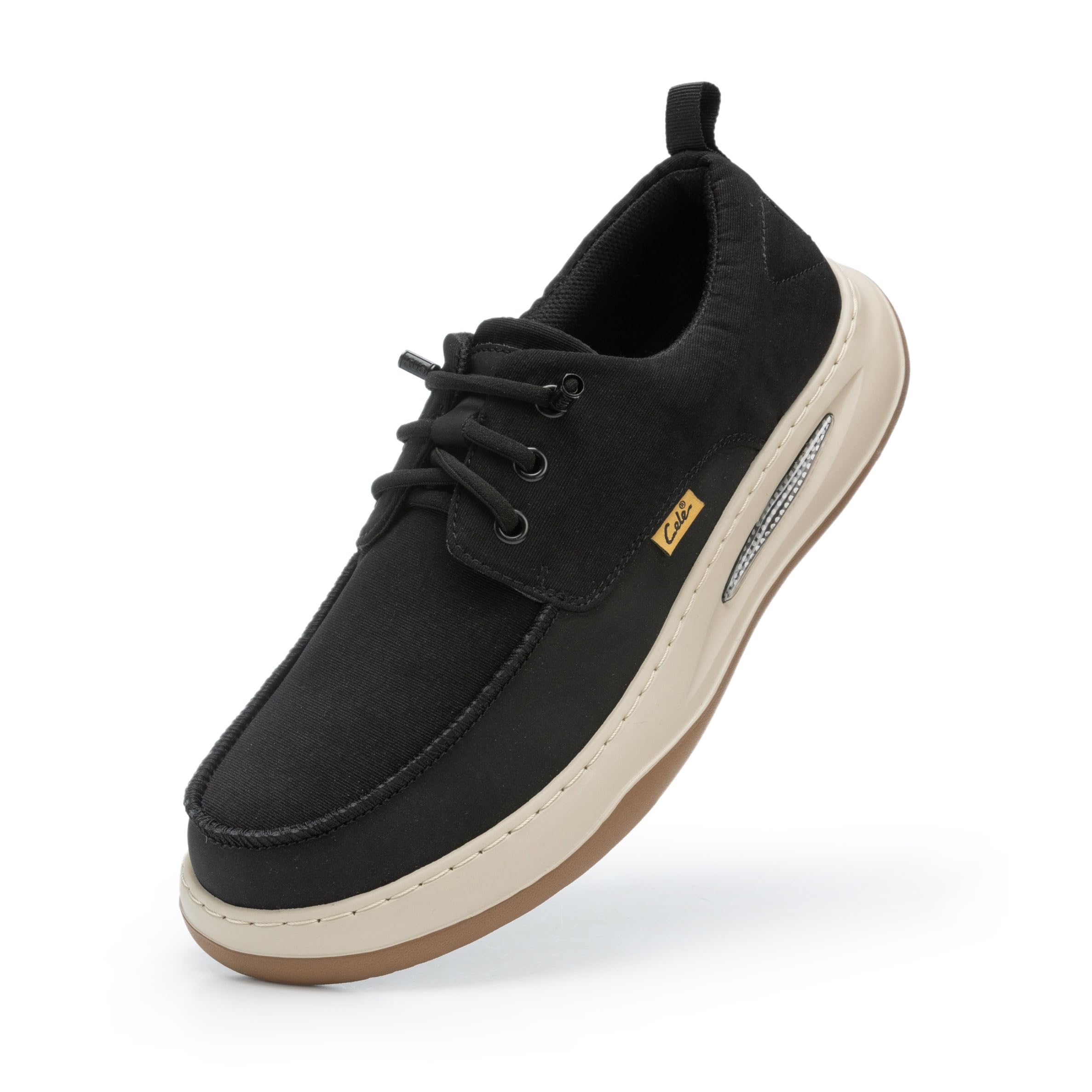 CELE Mens Slip On Casual Dress Shoes Wide Walking Sneakers Orthopedic Boat Loafers with Arch Support Comfortable Lightweight Non Slip