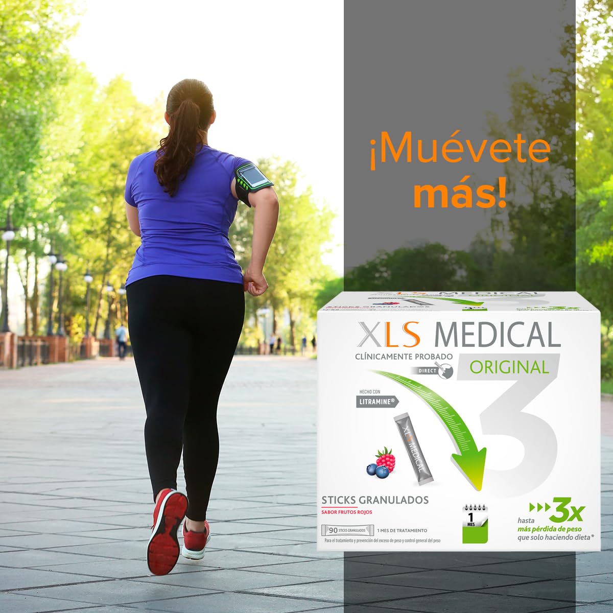 XLS Medical Original Pack 1 mes de tratamiento (90 sticks) Pierde hasta 3 veces más peso que sólo haciendo dieta