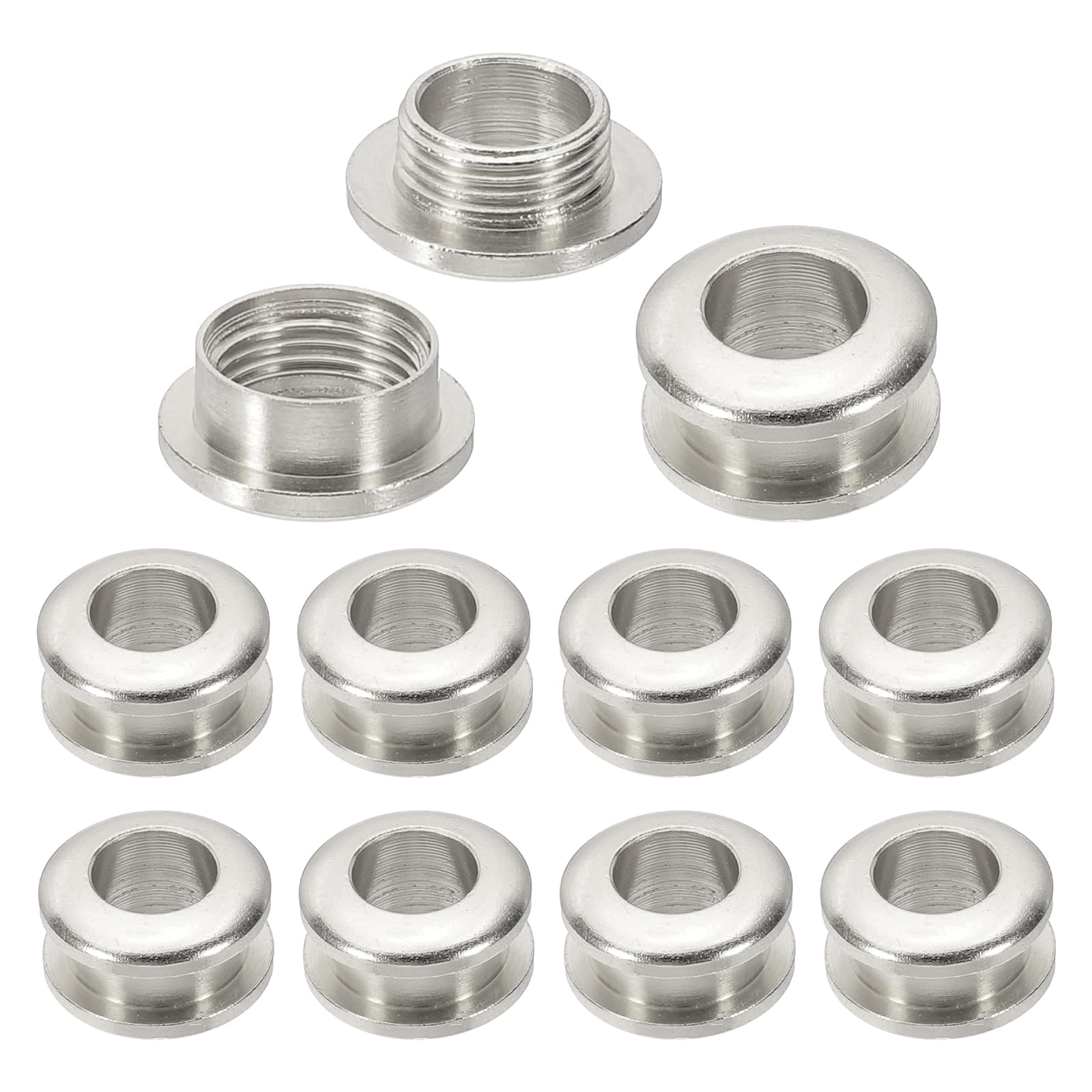 PATIKIL 7mm(2/7 inch) Solid Brass Hole Eyelets