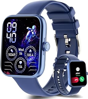 Smart Watch, Full Touch Smart Watches for Men Women Answer/Make Calls, Fitness Tracker with Heart Rate Sleep Monitor Step Counter, Multi-Sports Modes, IP68 Activity Trackers for Android iOS Phones