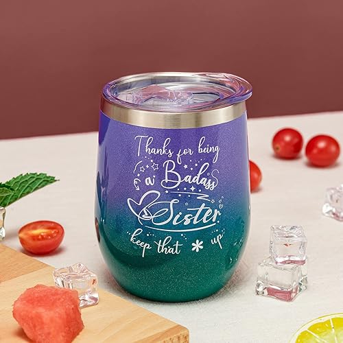 Miniatura 3 de Crisky Divertido vaso de vino de unicornio, regalos de cumpleaños para abuela, regalos únicos para abuela, cumpleaños, Navidad, Acción de Gracias,