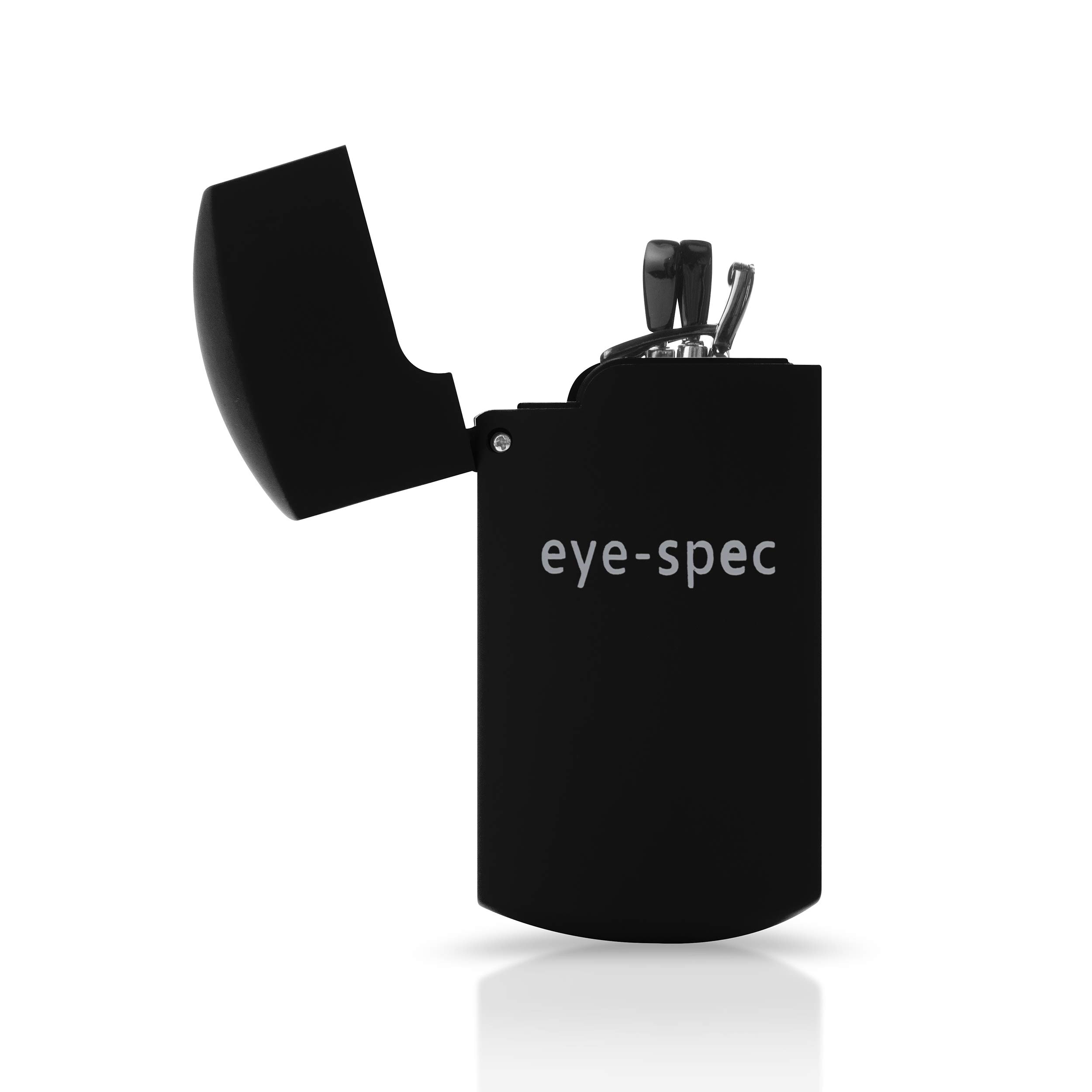 Image secondaire de Lunettes de lecture pliables eye-pocket | Design élégant sans monture avec mini-étui de protection noir compact - Disponibles da