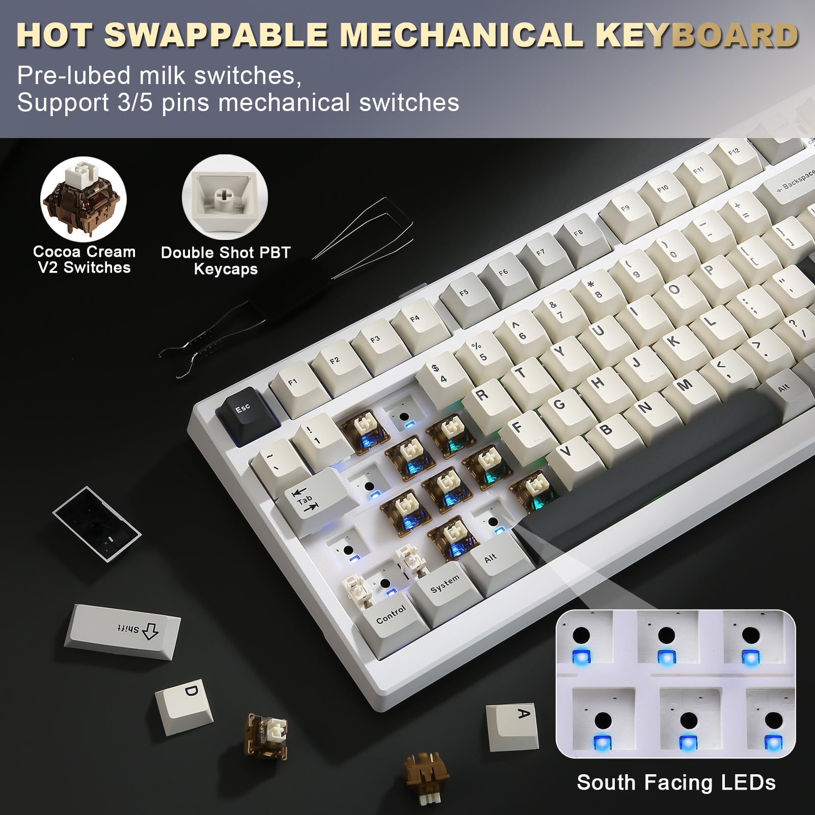トップス mk KZZI Z98v2 Mechanical Keyboard for Win/MAC – Kzzi store