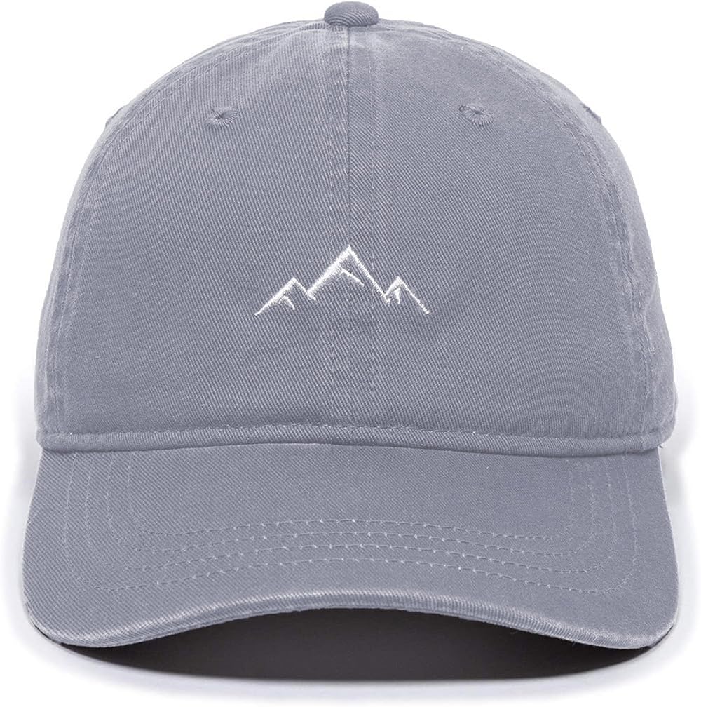 Baseball Cap Mens Mountain Peak Embroidery Baseball Hats Classic Solid Cotton Dad Cap Womens Sports Cap Adjustable - Image 2
