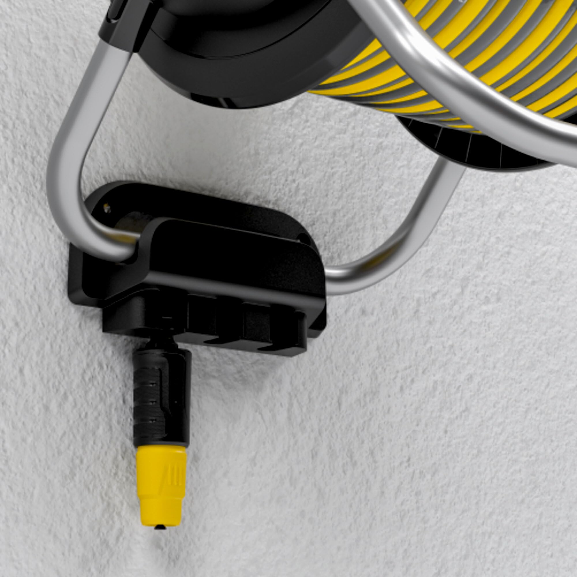 Kärcher Support de tuyau HR 4.30 : flexible, rangement facile au mur et pour une utilisation mobile dans le jardin, support de seringue, tuyau de 30 m et accessoires, noir