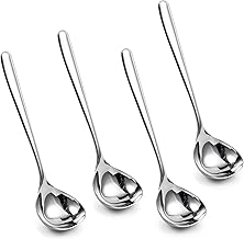 IMEEA Small Ladle Sauce Ladle SUS304 Stainless Steel Small Serving Ladle 8-Inch, Set of 4