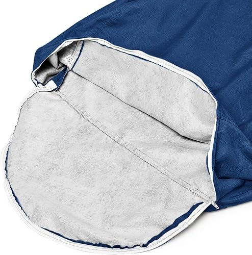 Miniatura 5 de Sofás perezosos de tela de lino para tumbona, puf, puf, funda para sofá, sillas sin relleno, tatami, sala de estar para adultos (tamaño  33.5 in)