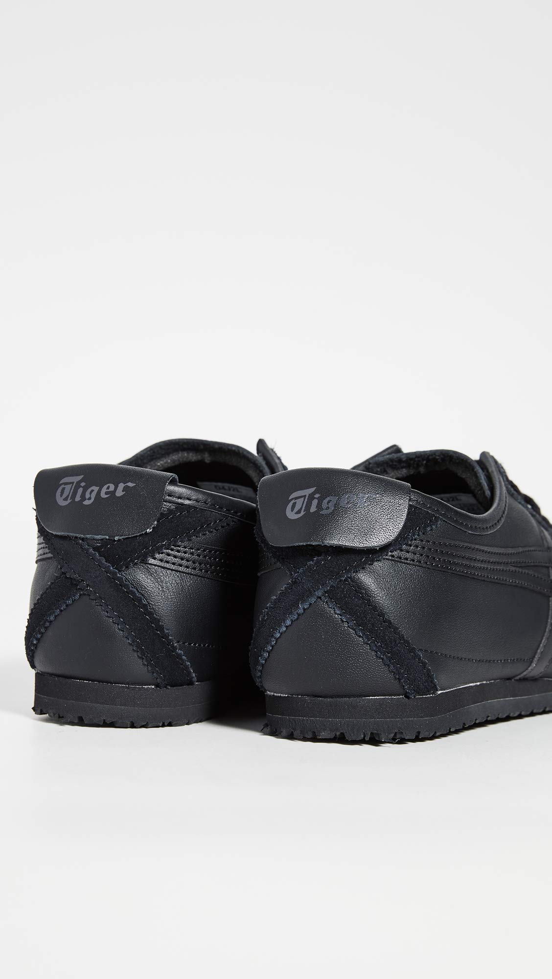 mexico66男性と女性のためのブラックレザースポーツカジュアルシューズ Onitsuka Tiger オニツカタイガー スニーカー MEXICO 66