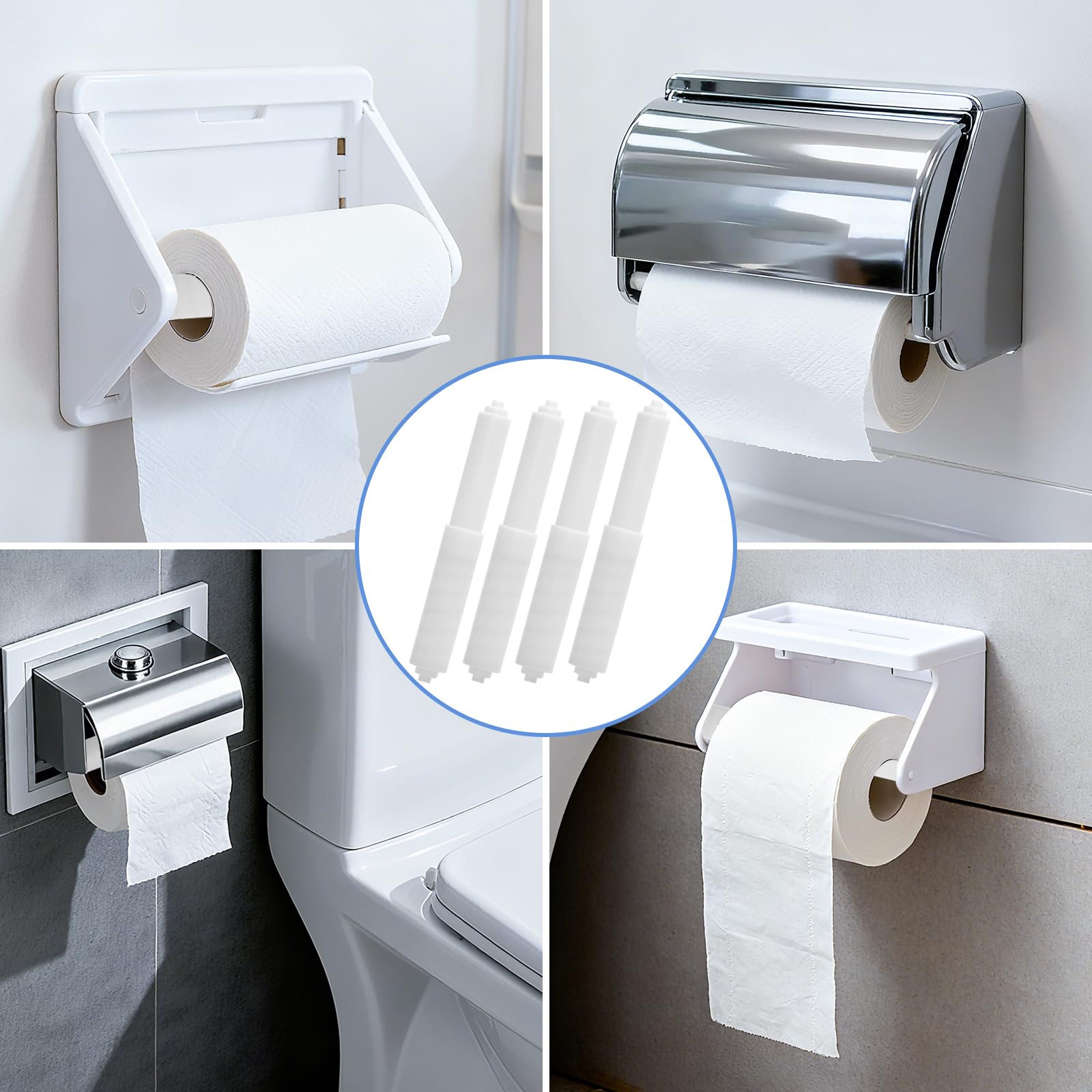 4 Pcs Spring Loaded Toilet Paper Holder,Tissue Holder for Toilet — Amazon image 7