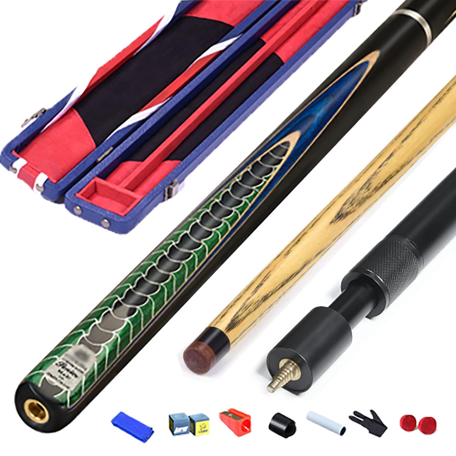 Jfgctyhxy One Color Billiard Cues, 3/4 Billiard Cue Snooker Chinese Eight Black 11.5Mm