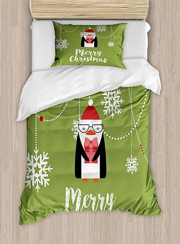 Miniatura 74 de Ambesonne Synthwave Duvet Cover Set, Abstract Halftone Inspired Dos with Colorful Retro Zigzags Graphic, Decorative 3 Piece Bedding Set with 2