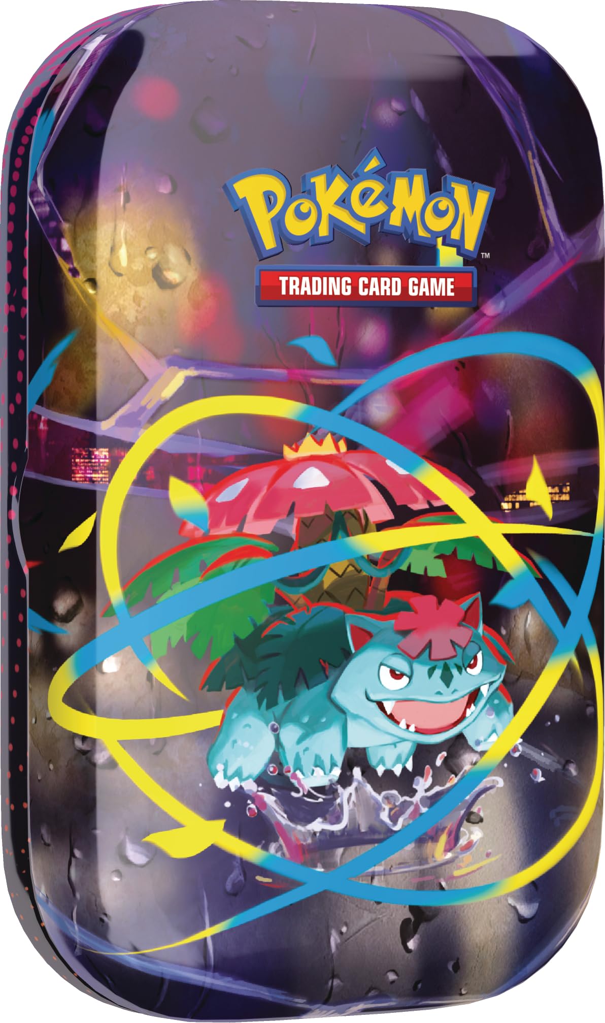 Pokémon: Minilata Megahéroes de Mega-Venusaur de JCC Pokémon (1 Pegatina, 1 Tarjeta ilustrada y 2 Sobres de Mejora)