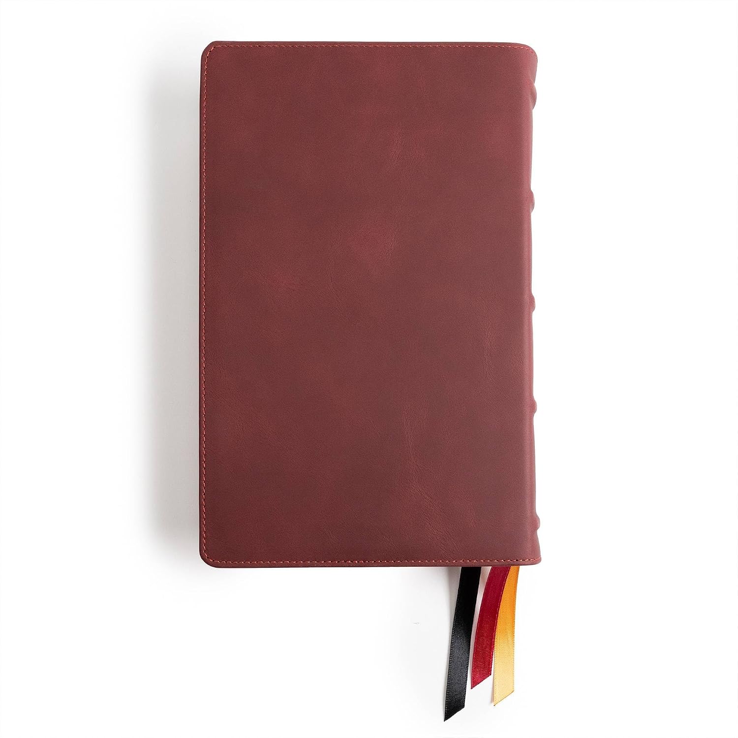 CSB Single-Column Personal Size Bible, Holman Handcrafted Collection, Marbled Burgundy Premium Calfskin, Black Letter, Presentation Page, Full-Color Maps, Easy-to-Read Bible Serif Type