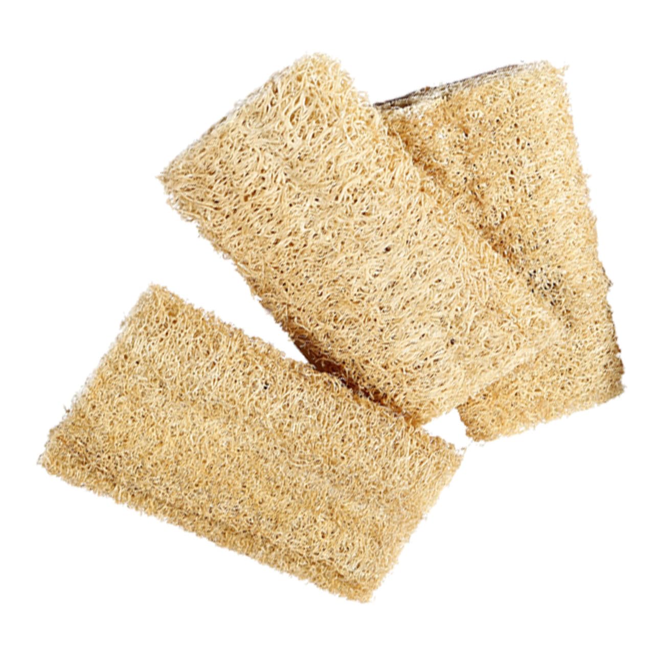 Amosfun 15 Piezas Toalla De Cocina Esponja De Lufa para Lavar Platos Esponja De Limpieza Lufa Herramienta De Limpieza De Cocina Lufa Natural Esponjas para Lavar Platos Esponja Vegetal