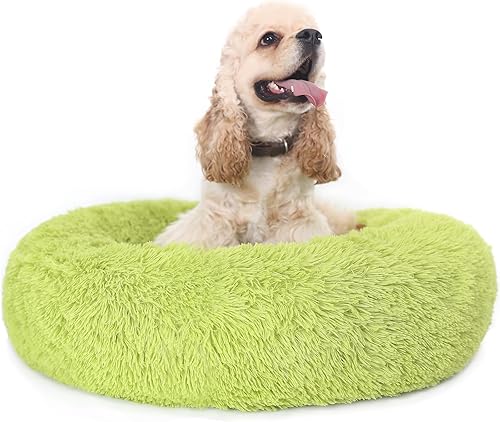 Miniatura 44 de Cama relajante de 30 pulgadas para perros medianos, color gris oscuro, cama lavable y antiansiedad Verde militar,Beige,Negro -,Marrón,Dary café,Gris