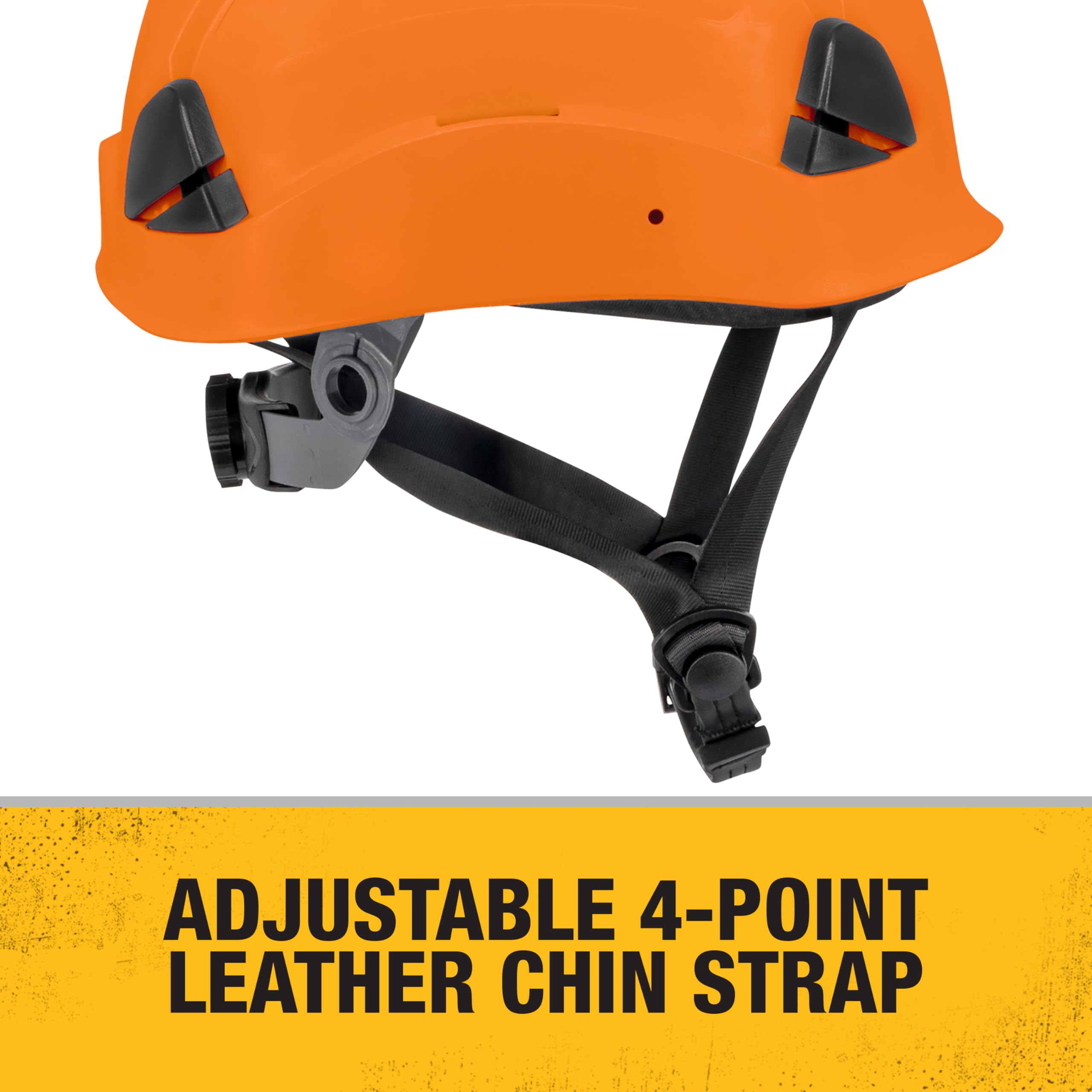 DEWALT DPG22V Casque de sécurité à cliquet ventilé Orange Type II Classe C 4 Points