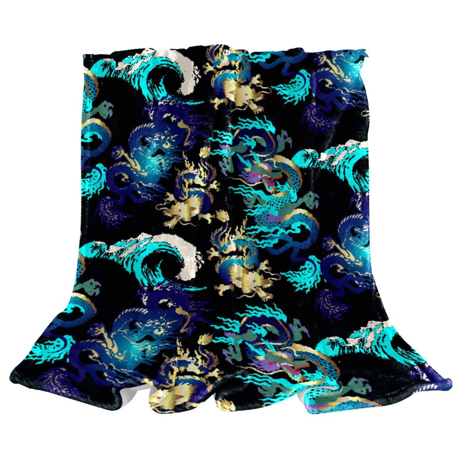 Couverture Polaire Dragon Douceur Douillette pour des Nuits Chaudes