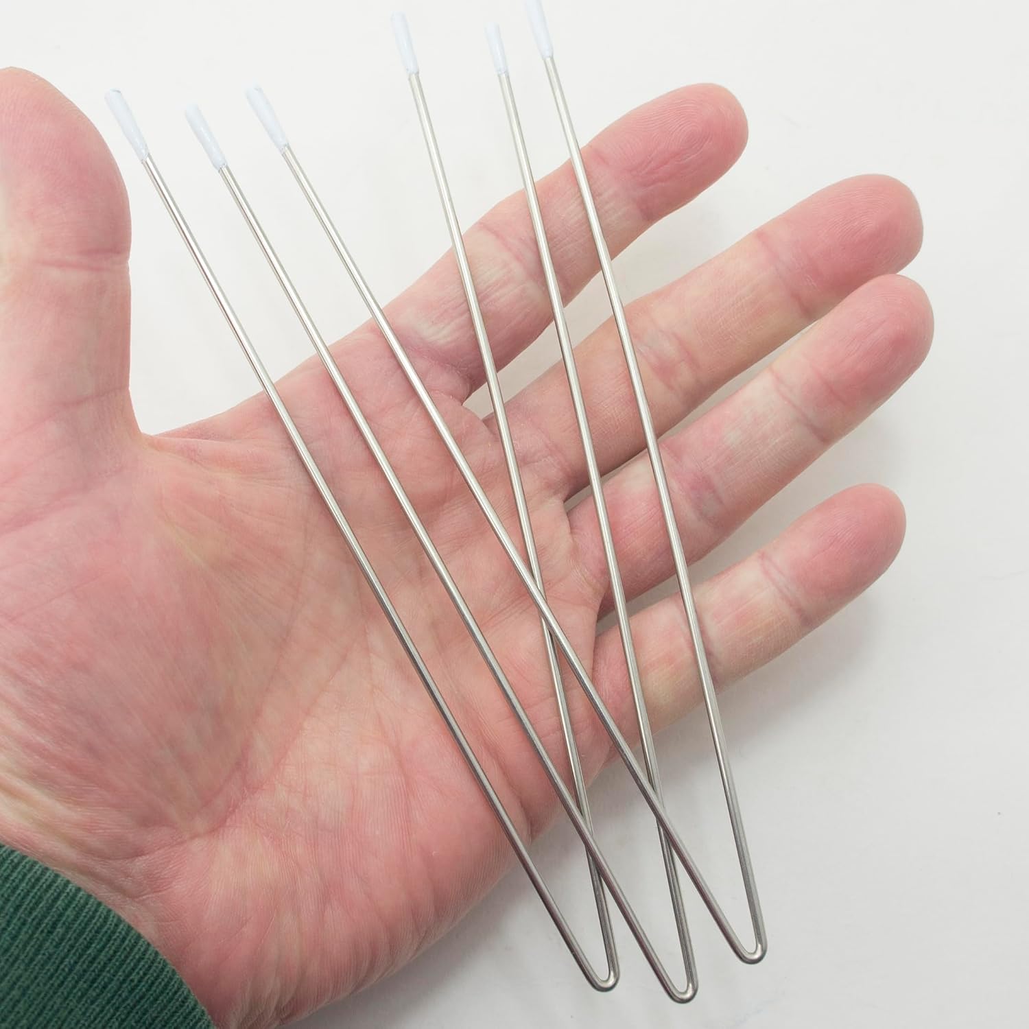 HAND® 7" Set of 3 Professional Straight Steel V Wires for Corsetry and Garments - 17.5 cm