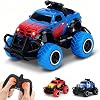 Pup Go 2.4GHz Remote Control Car for Kids, Mini Fast Off Road Truck, My First RC Car Toy Toddler, Christmas Birthday Gift Age 3 4 5 6 Years Old Boys Girls Blue