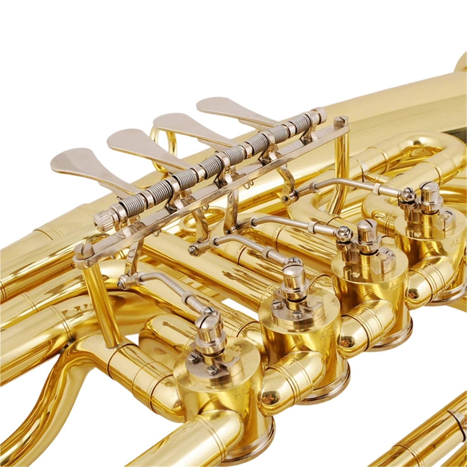 Kit Deuphonium Euphonium À Quatre Touches Plates Laqué Or Grand Instrument Basson