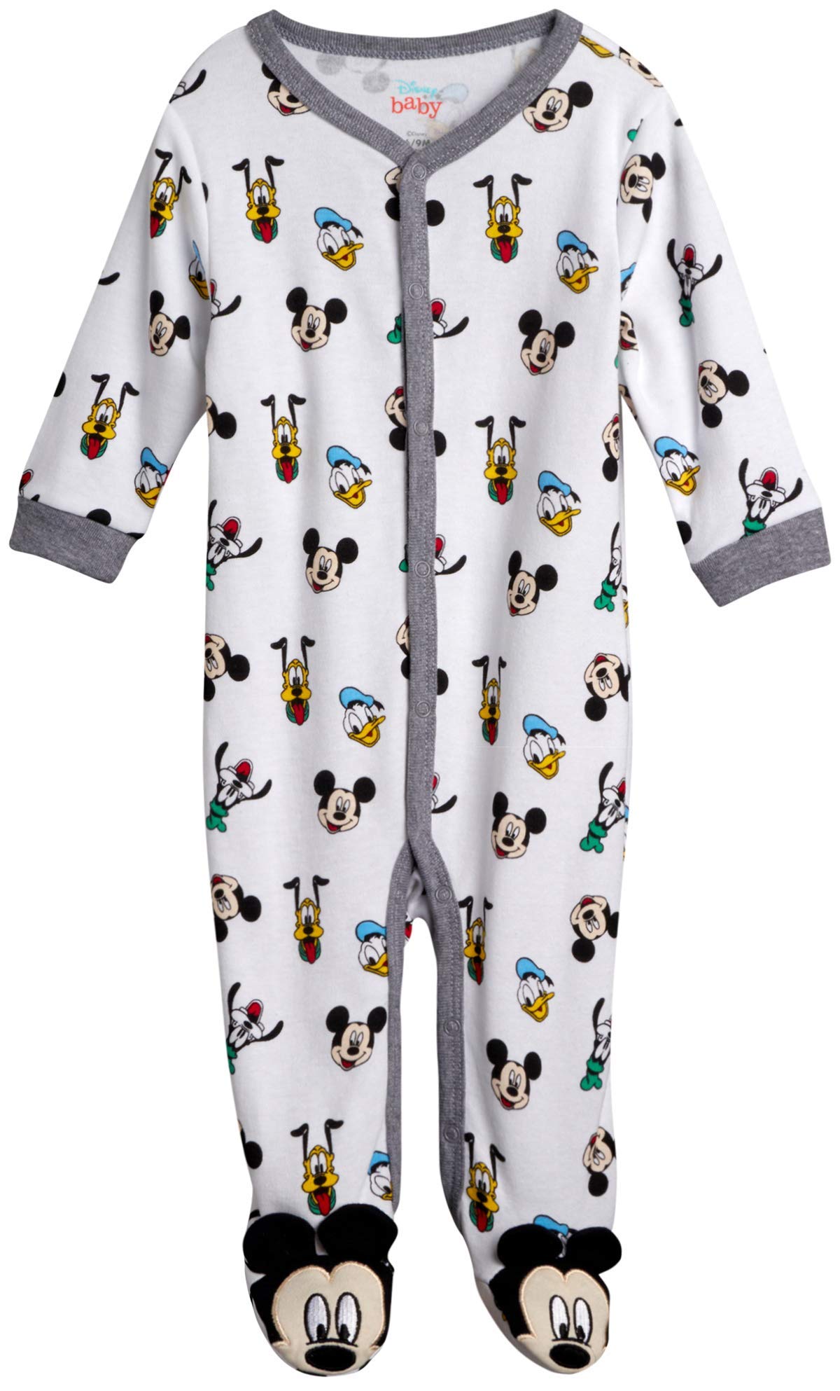 Disney Mameluco para bebé de Mickey & Friends 'Sleep N' Play – Body de pijama Footie (recién nacido/bebé)