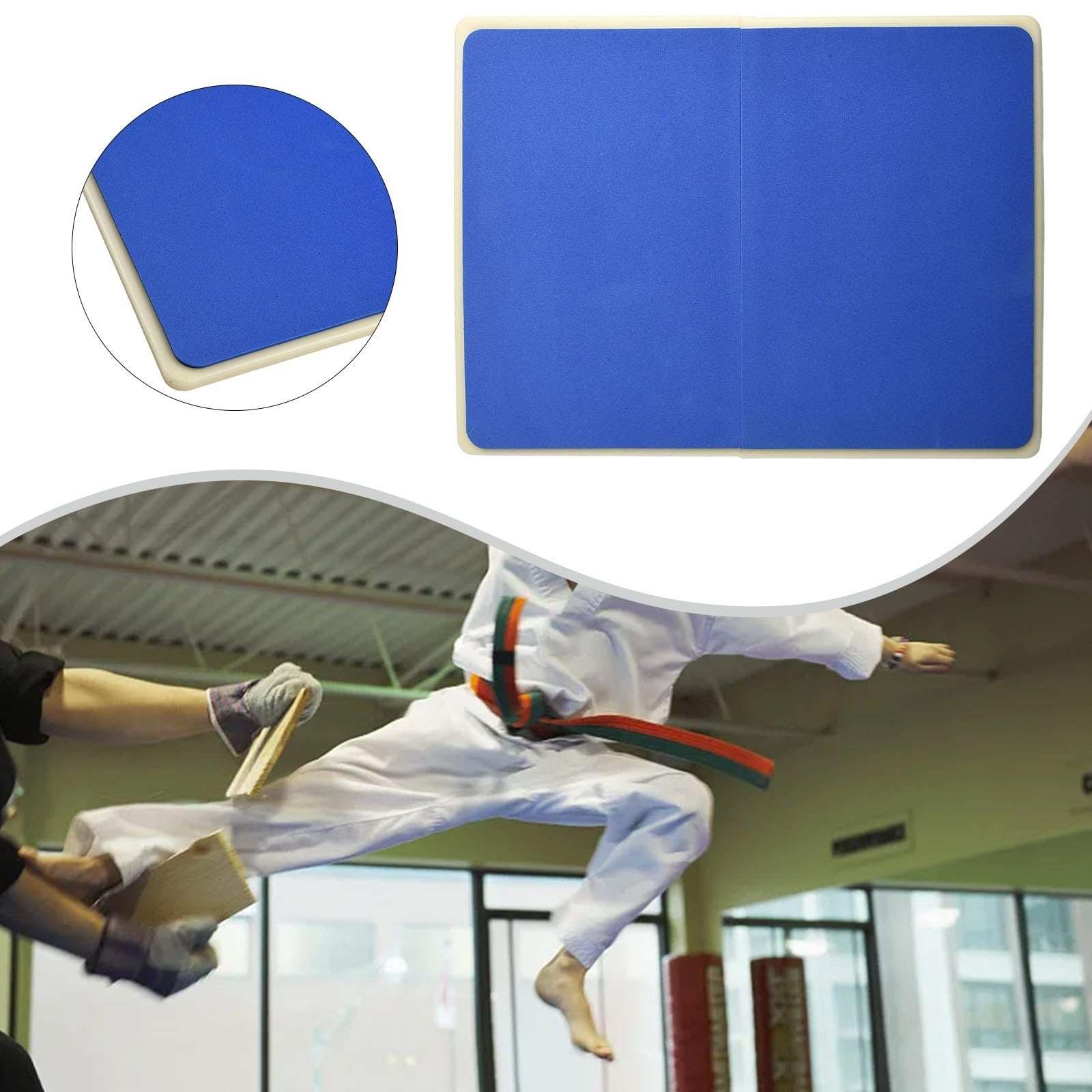 Tavola per taekwondo riutilizzabile per allenamenti di karate, muay thai e kickboxing, blu (oltre 10 anni)