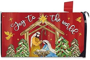 Christmas Joy to the World Mailbox Cover
