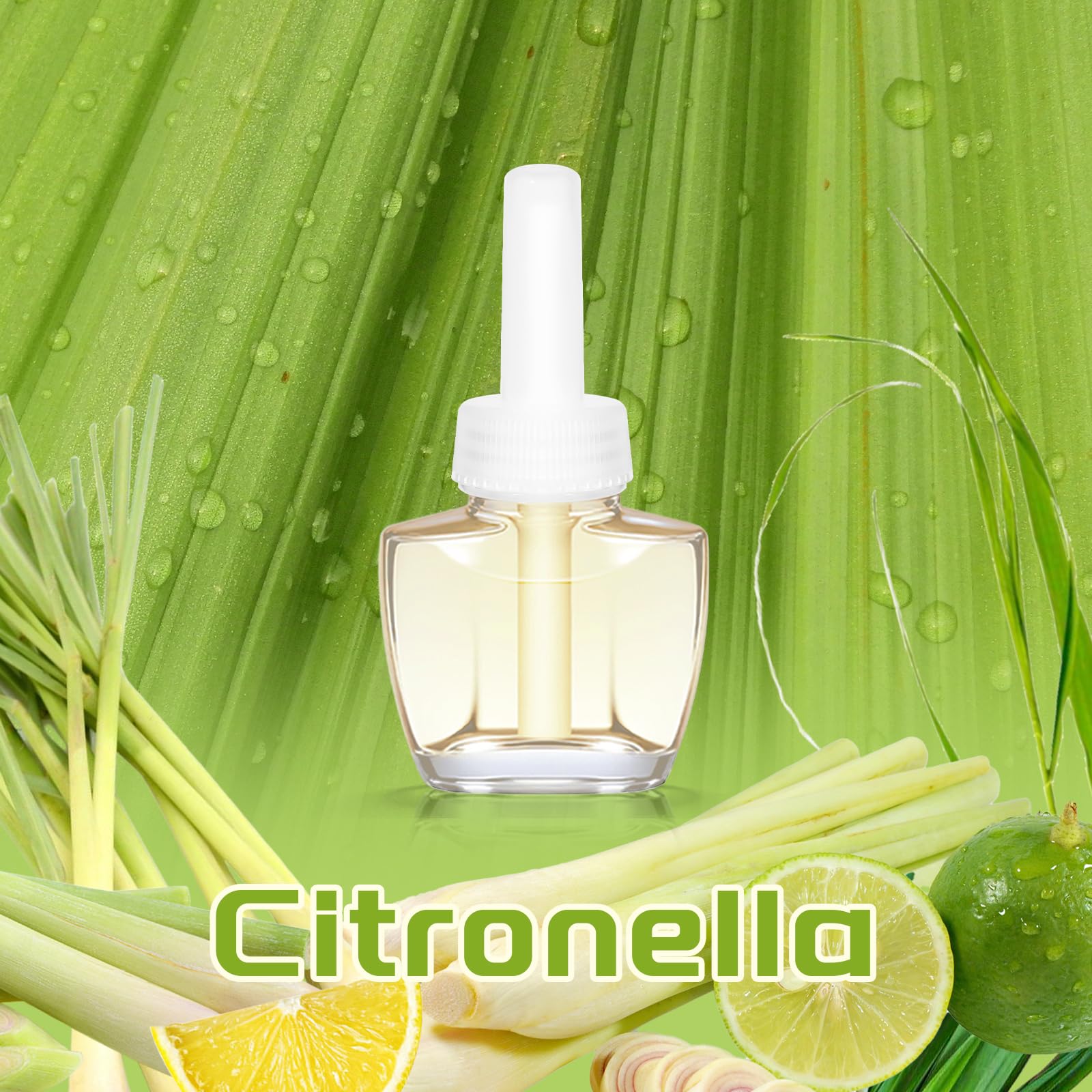 SCENTORINI Recambio para Ambientador Eléctrico, Fragancias de Citronella 12X19ML Aparato para Difusor Eléctrico Air Wick y para Glade, Fragancia para el Hogar y el Estudio