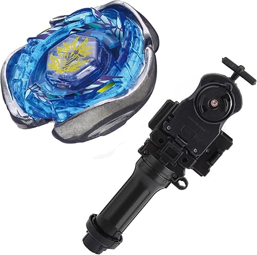 Miniatura 1 de DWIN Battling Top Metal Master Fusion Booster Gyro Spinning Top Starter Toy BB102 Spiral Capricornio 90F con Lanzador de potencia de lucha y juego