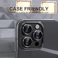 Vista 4 de Choiche Compatible para iPhone 16 Pro/iPhone 16 Pro Max Protector de Lente de Cámara, Vidrio Templado 9H Protector de Pantalla de Cubierta de Cámara