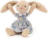 Vista 2 de Jellycat Lottie Bunny Floral Stuffed Animal, 11 inches - Rabbit & Bunny Plush Toy - Classic Children's Gift