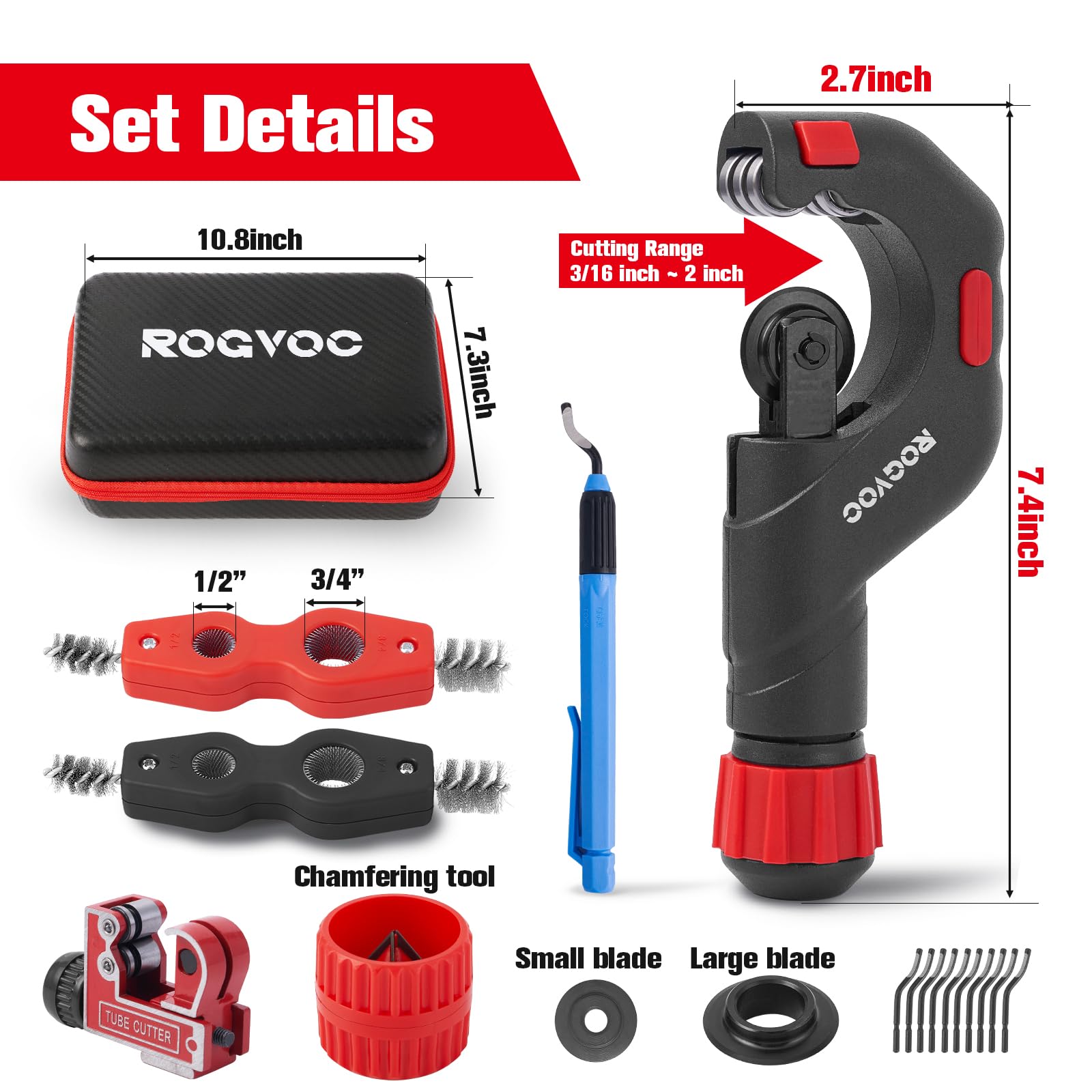 Copper Pipe Cutter Kit - HVAC & Plumbing -7 Copper Pipe Cutter Kit - HVAC & Plumbing -7