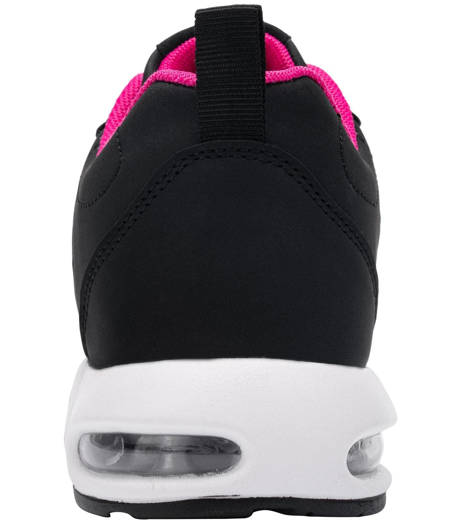 DYKHMILY Scarpe Antinfortunistica Donna Leggere Cuscino d'Aria Scarpa da Lavoro con Punta in Acciaio Comodo Traspiranti Sportive di Sicurezza Scarpe(Nero Rosa,39EU)