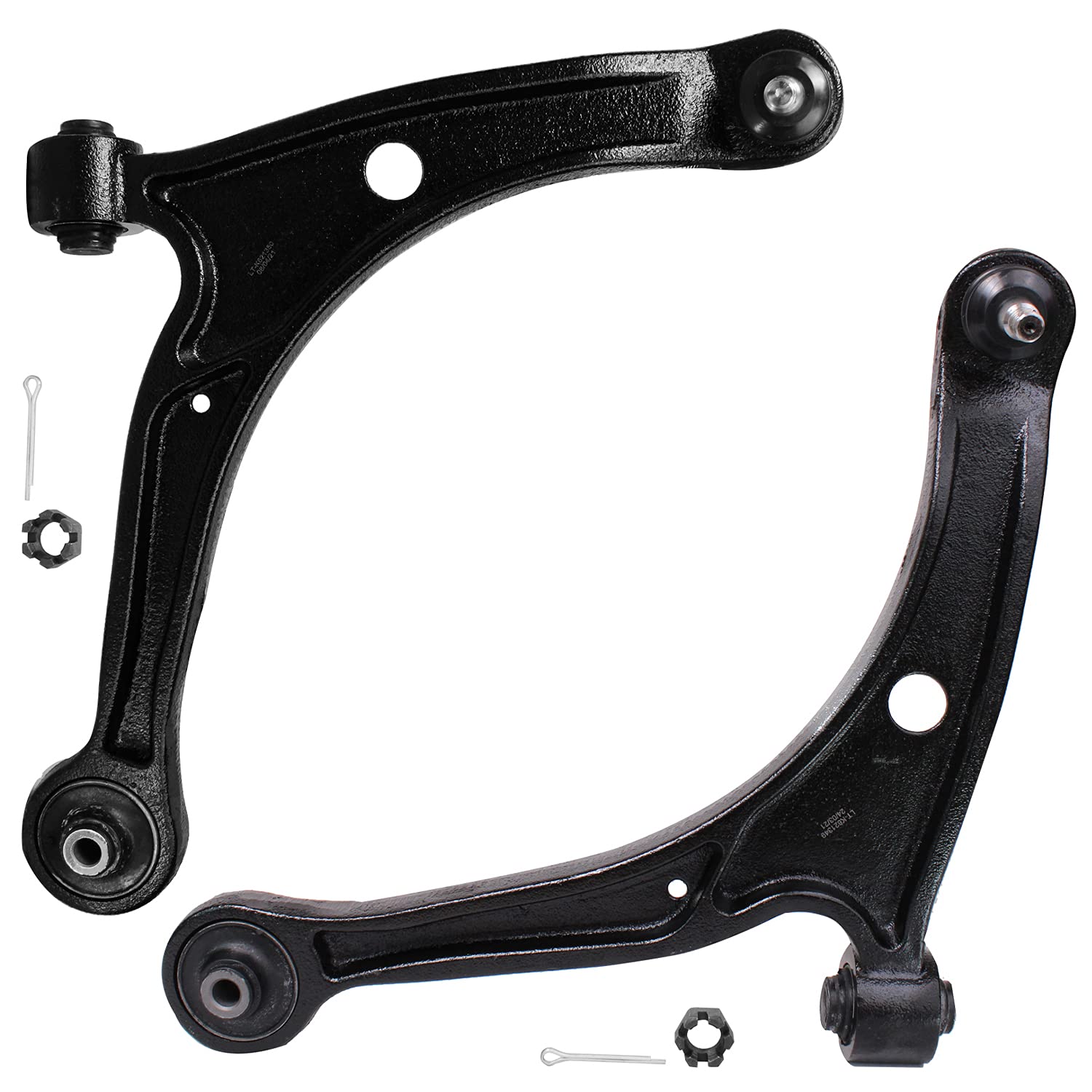 Detroit Axle - Front Lower Control Arms for 01-06 Acura MDX Honda Pilot 2001 2002 2003 2004 2005 2006, 2pc Lower Control Arms with Ball Joints Assembly Replacement