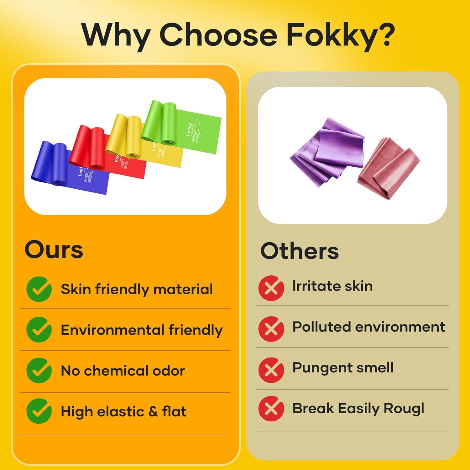 Fokky 2M Elastici Fitness [Set di 4], Elastici Palestra con Borse Portaoggetti, Fasce Elastiche Fitness Uomo Donna, Bande Elastiche per Crossfit, Yoga, Pilates