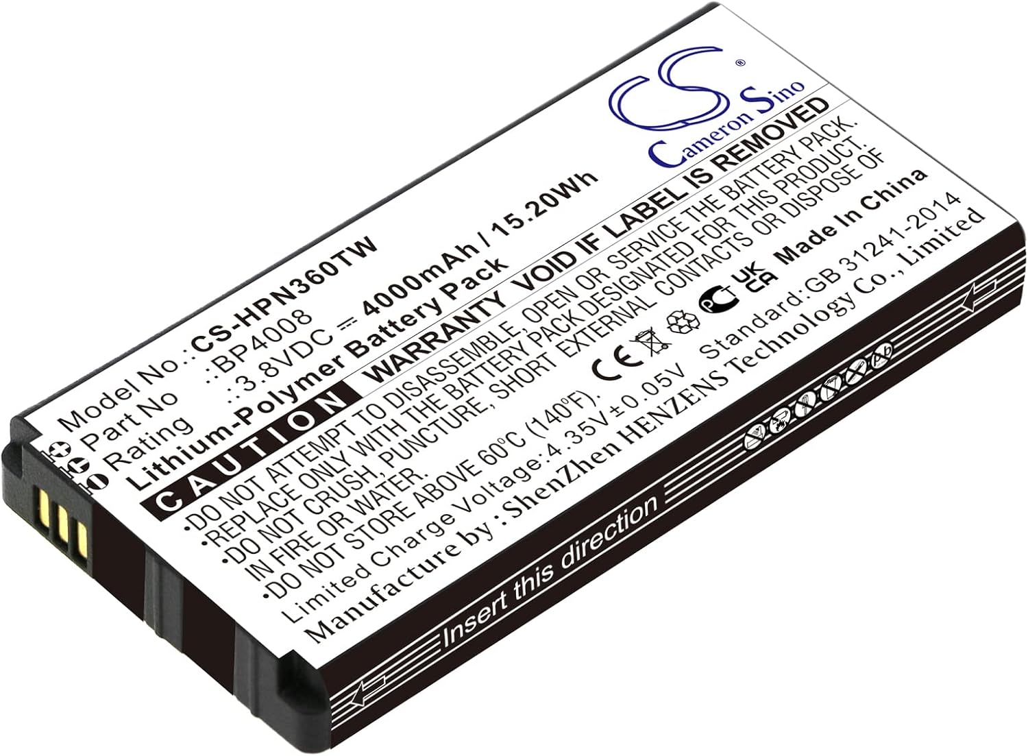 NEENO Battery Replacement for Hytera BP4008, PNC360, PNC360S