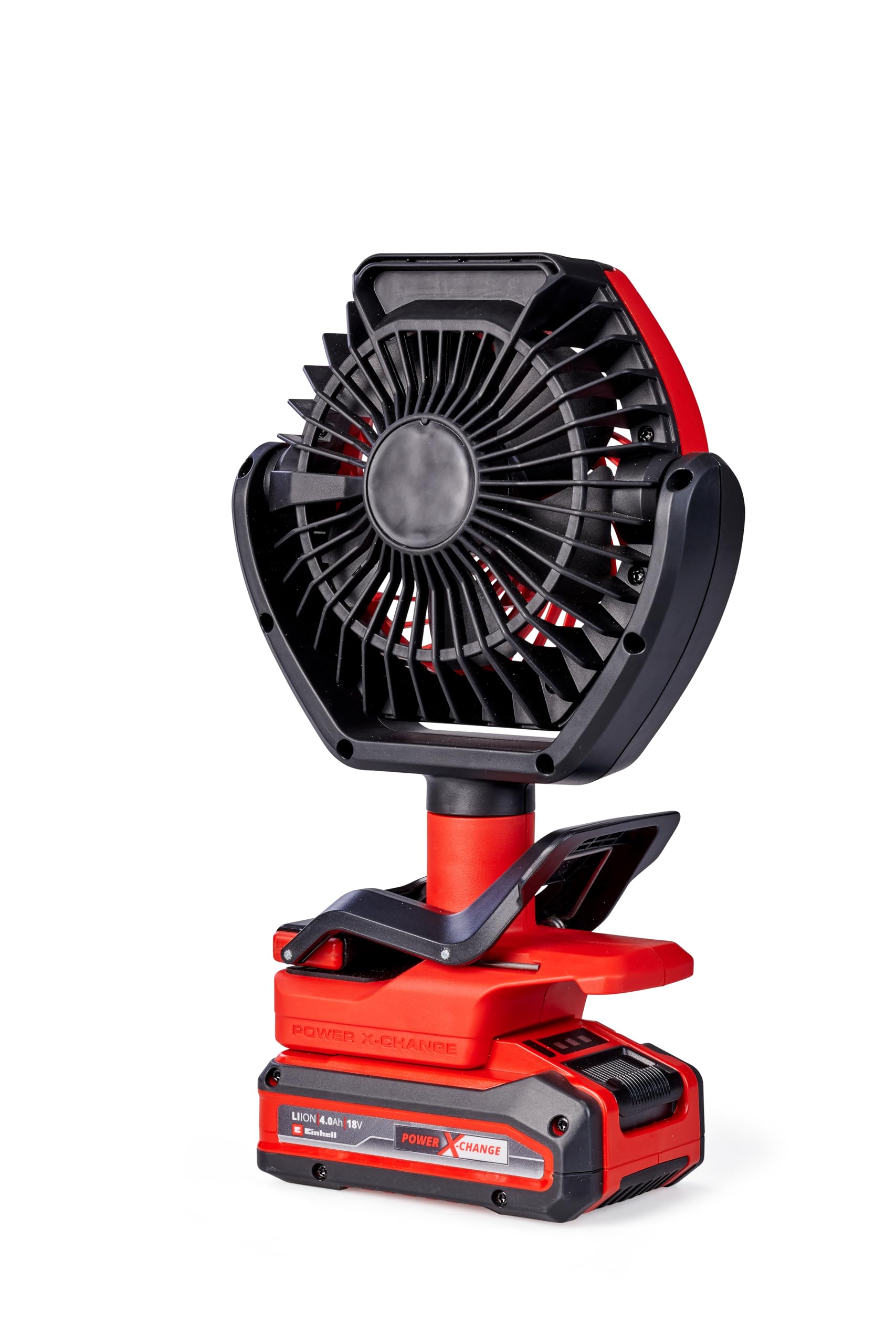 Einhell Wentylator bezprzewodowy PXC - silnik bezszczotkowy 18 V, ostrze 110 mm, 3 ustawienia prędkości, bezstopniowa regulacja, opcje montażu - GC-CF 18/110 Li-Solo (bateria nie jest dołączona) | PXC | 18 V | bezszczotkowy | 3 stopnie | bezstopniowa regu