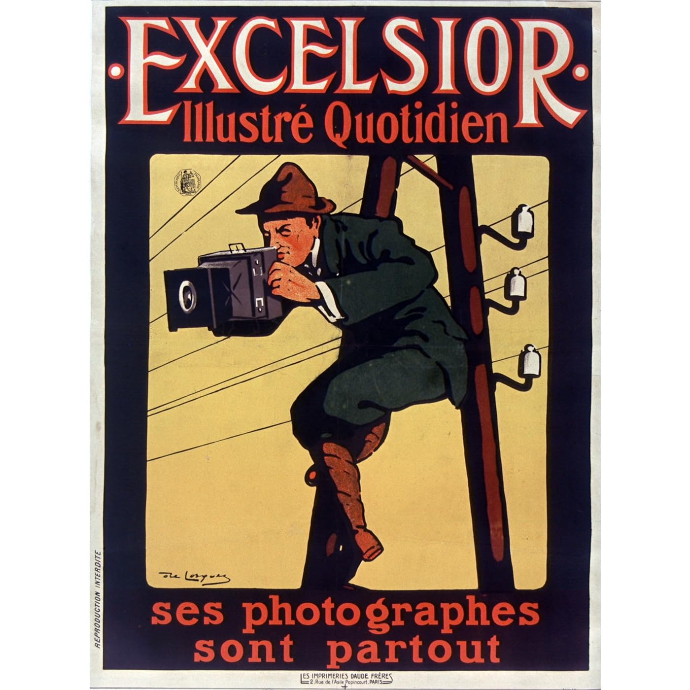 Affiche Excelsior 101,6 x 127 cm ARTICULOZY impression giclée toile - 2