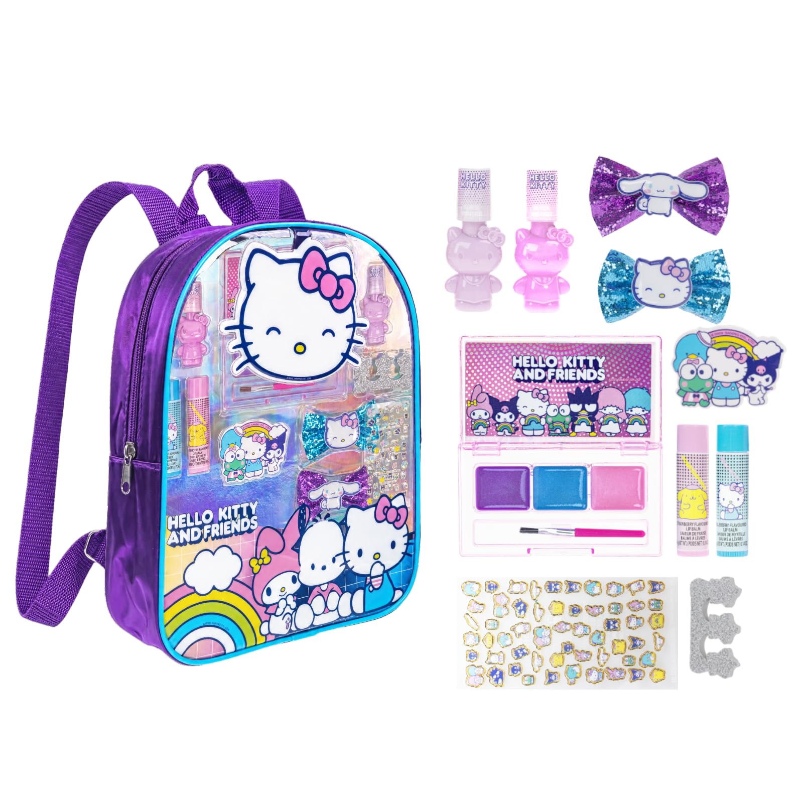 Townley Girl Hello Kitty and Friends Kids Makeup Set Backpack - dress up accessories | Mubboo