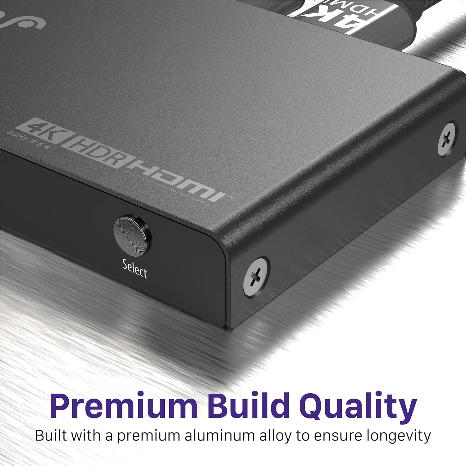 Fosmon Switch HDMI 4K 5 Porte con Telecomando, 4K@60Hz HDCP 2.2 18Gbps, Commutatore HDMI 2.0 Auto 5 in 1 Uscita Hub compatibile con PS5, Xbox X|S, Apple TV, DVD, Laptop PC, Monitor