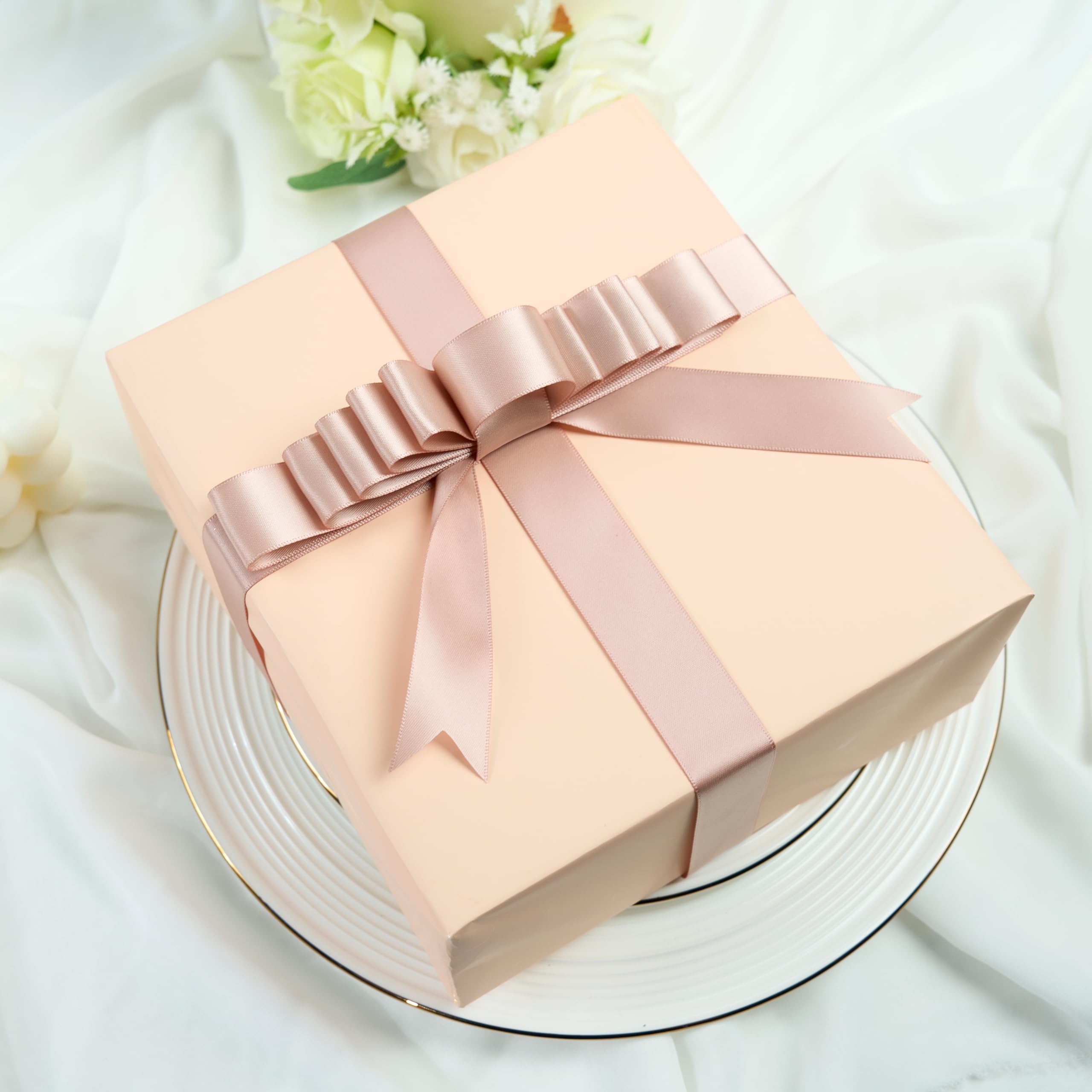 Cinta De Satén Azul De 10 Cm X 22 M De Ancho, Cinta Azul Real Gruesa