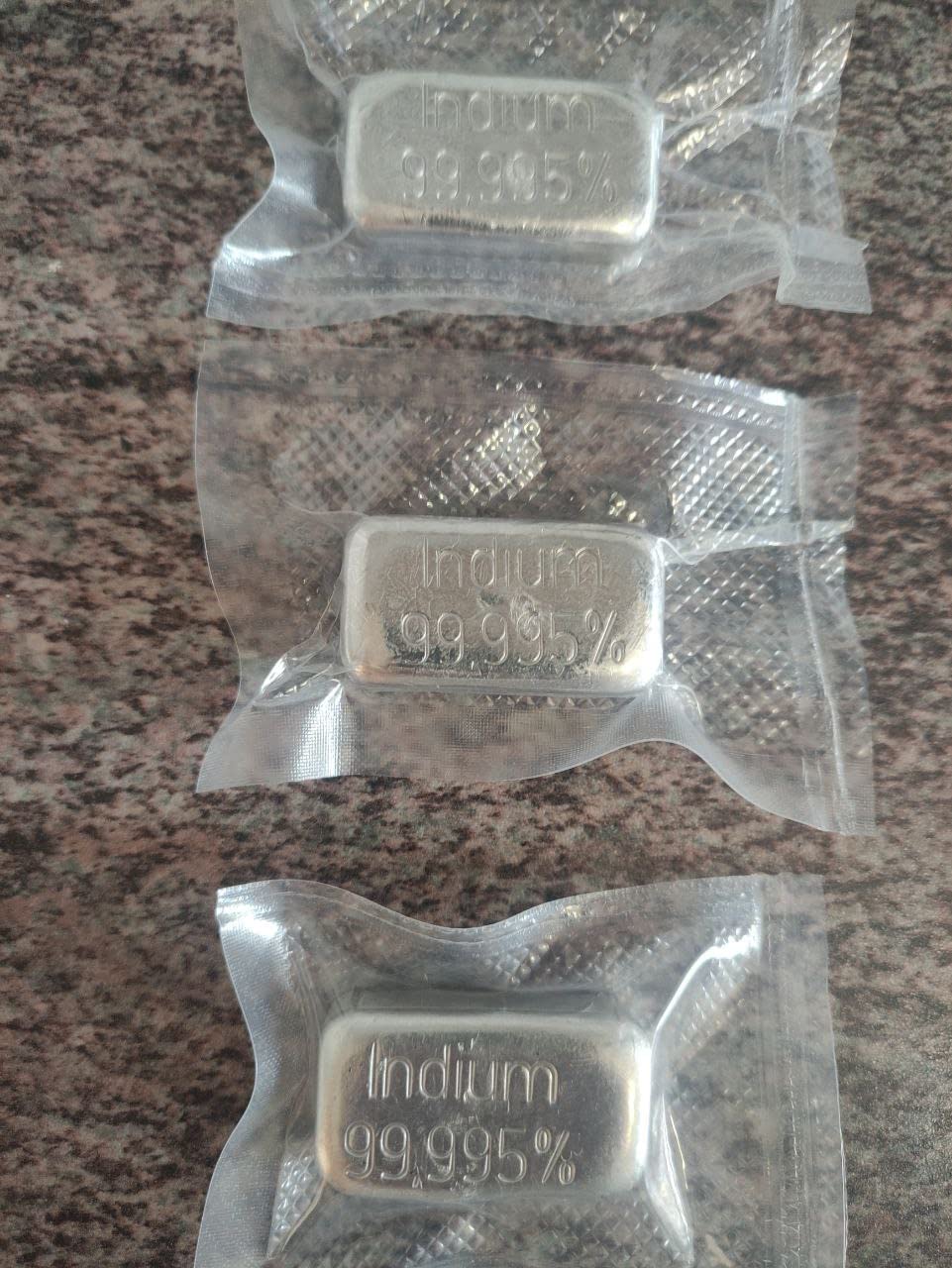 Indium 100g Barren hochreines Indium mind. 99,995% Reinheit
