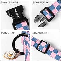 Vista 70 de DOGWONG Collar de perro Airtag de algodón y cáñamo, collar resistente para perros con soporte para Airtag, collares verdes para perros pequeños