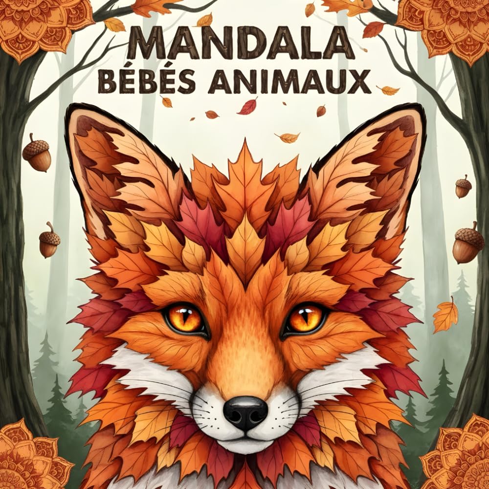 Mandala Bébés Animaux: Un livre de coloriage plein de douceur avec des animaux trop mignons – Illustrations faciles