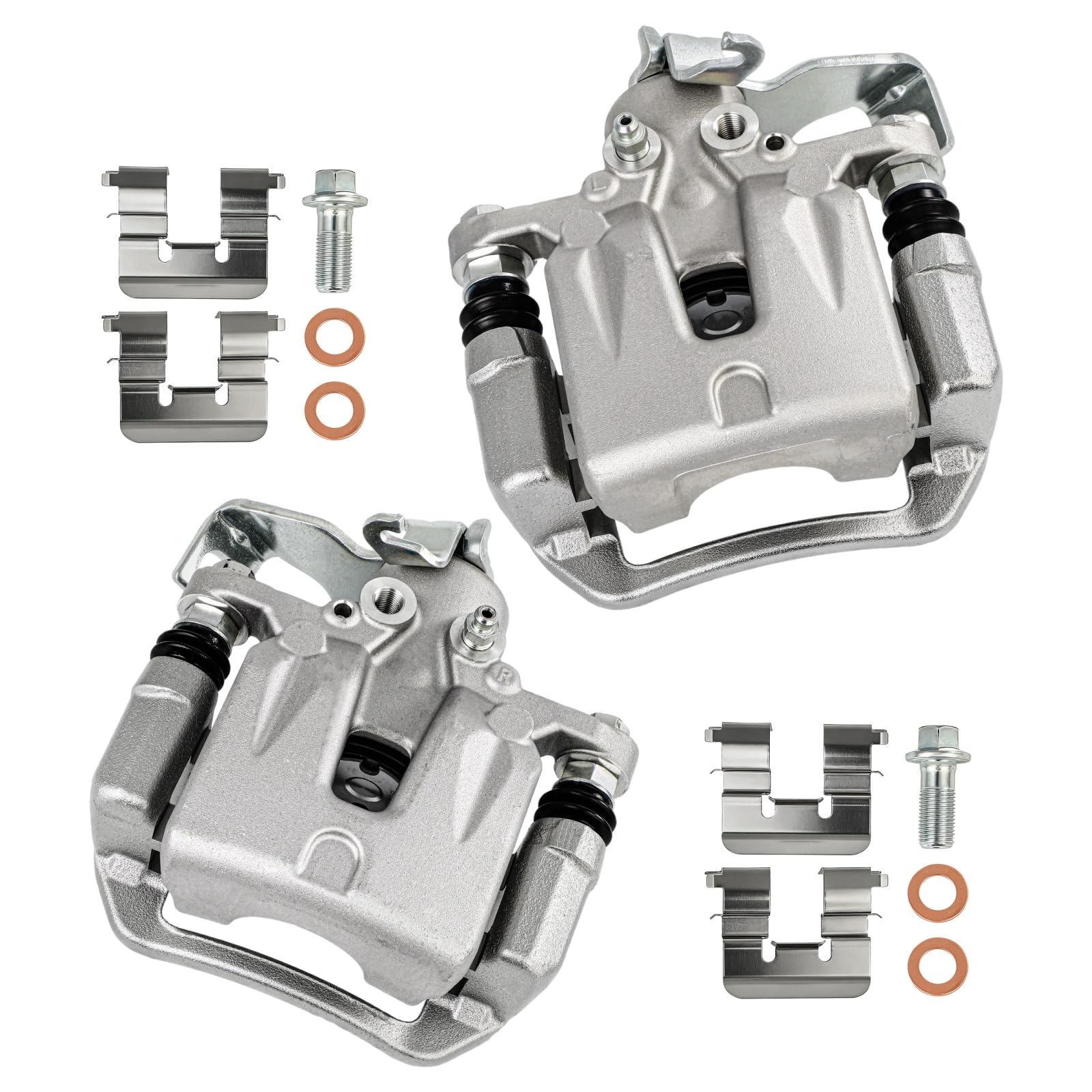 cciyu Rear Left &amp; Right Brake Calipers With Bracket 19B6789A 19B6788A