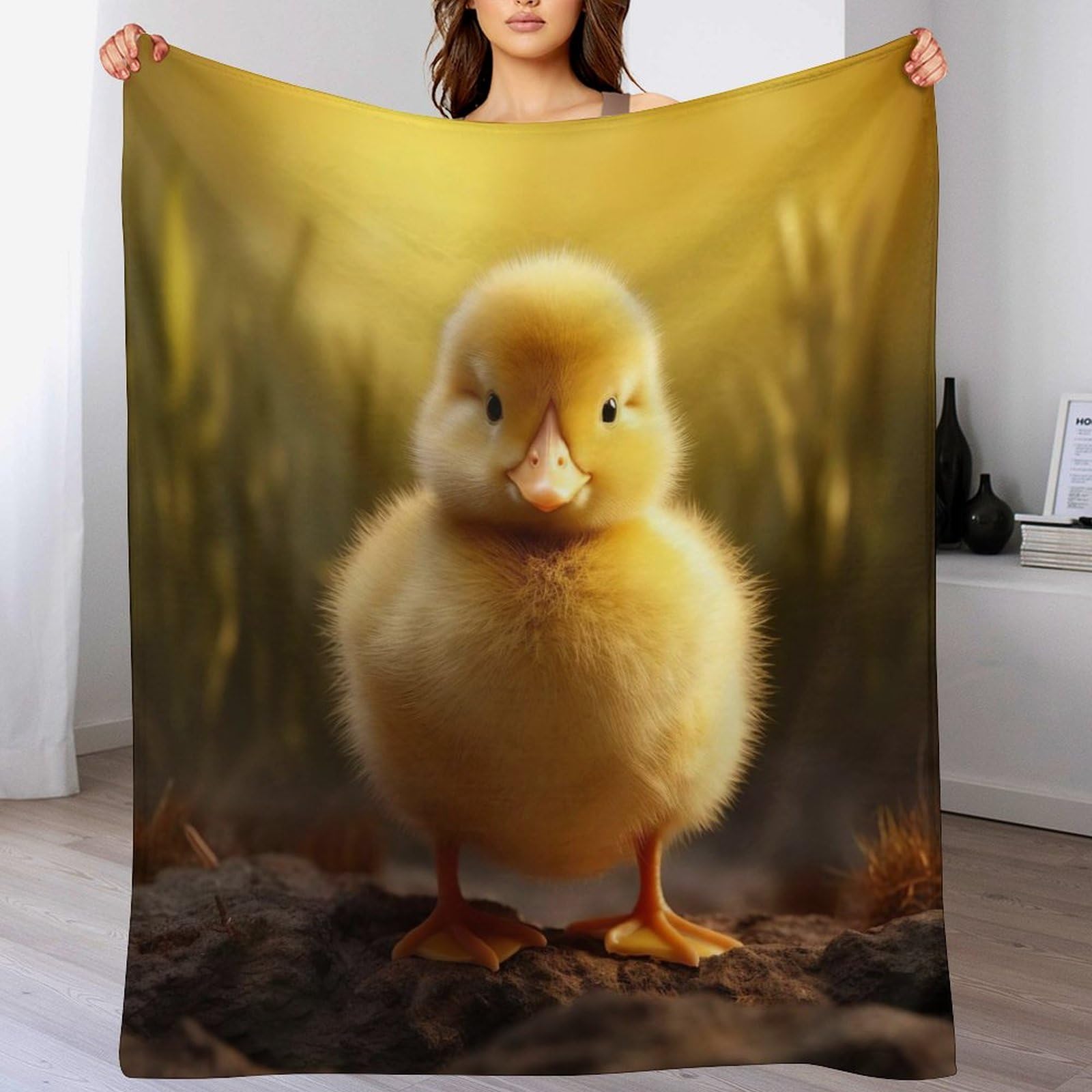 Plaid en flannel doux canard mignon : l'allié confort de vos voyages