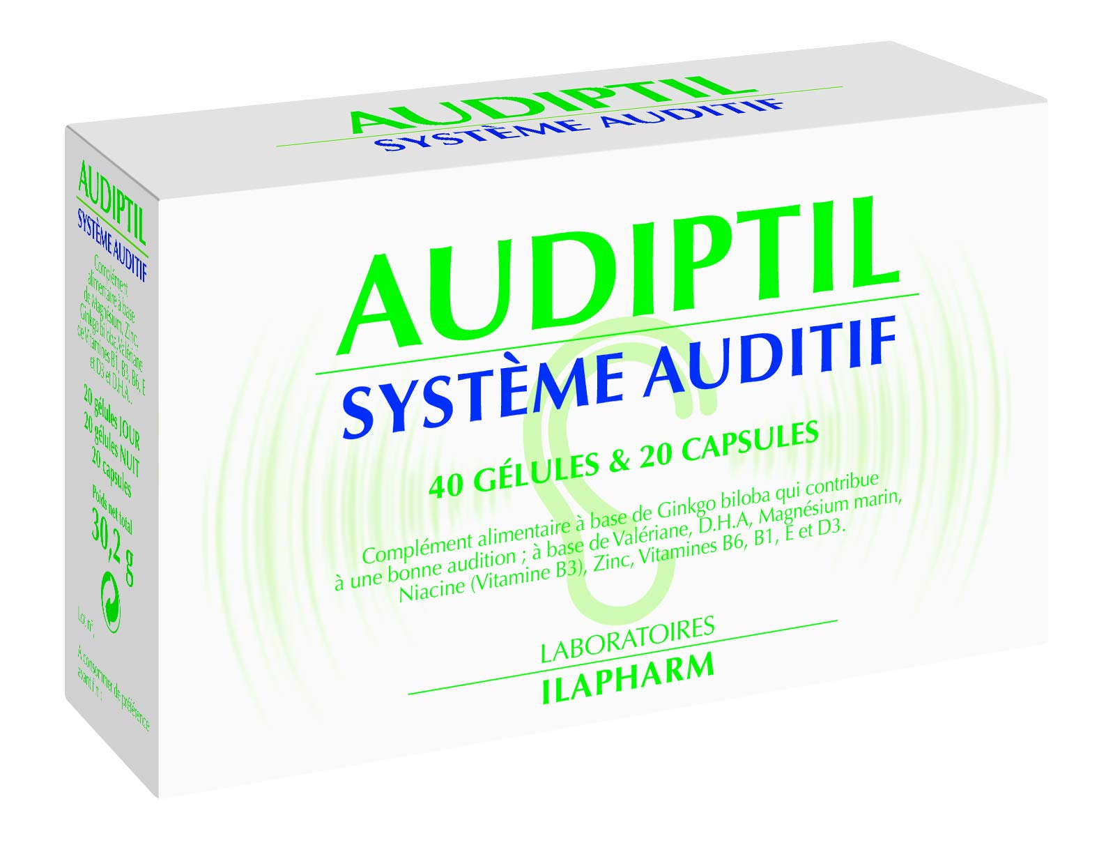 Laboratoires Ilapharm - AUDIPTIL - Audition et acouphènes