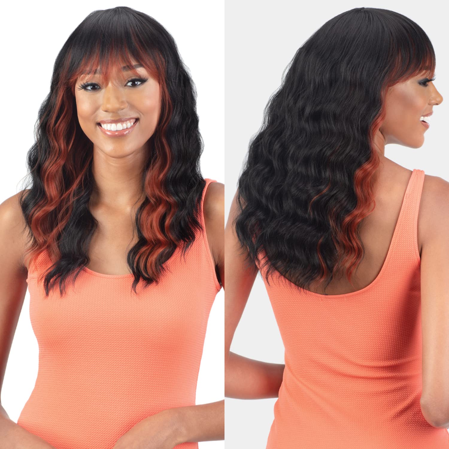 Mayde Beauty Human Hair Blend Wig Mocha Honey (1B)