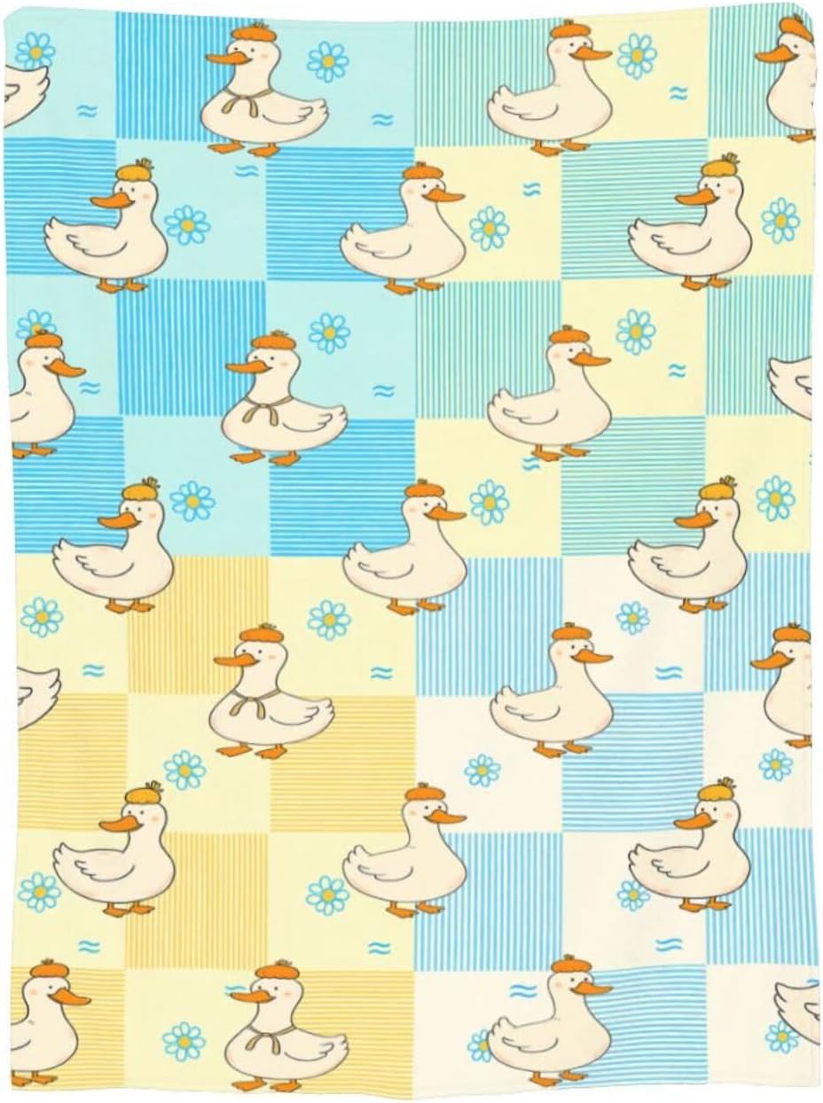 Funny Duck Blanket Cute Duck Throw Blanket Soft Cozy Fleece Fuzzy Stuff Plush Flannel Gifts for Girls Women Boys Kids Adults 40''x50'' - Image 9
