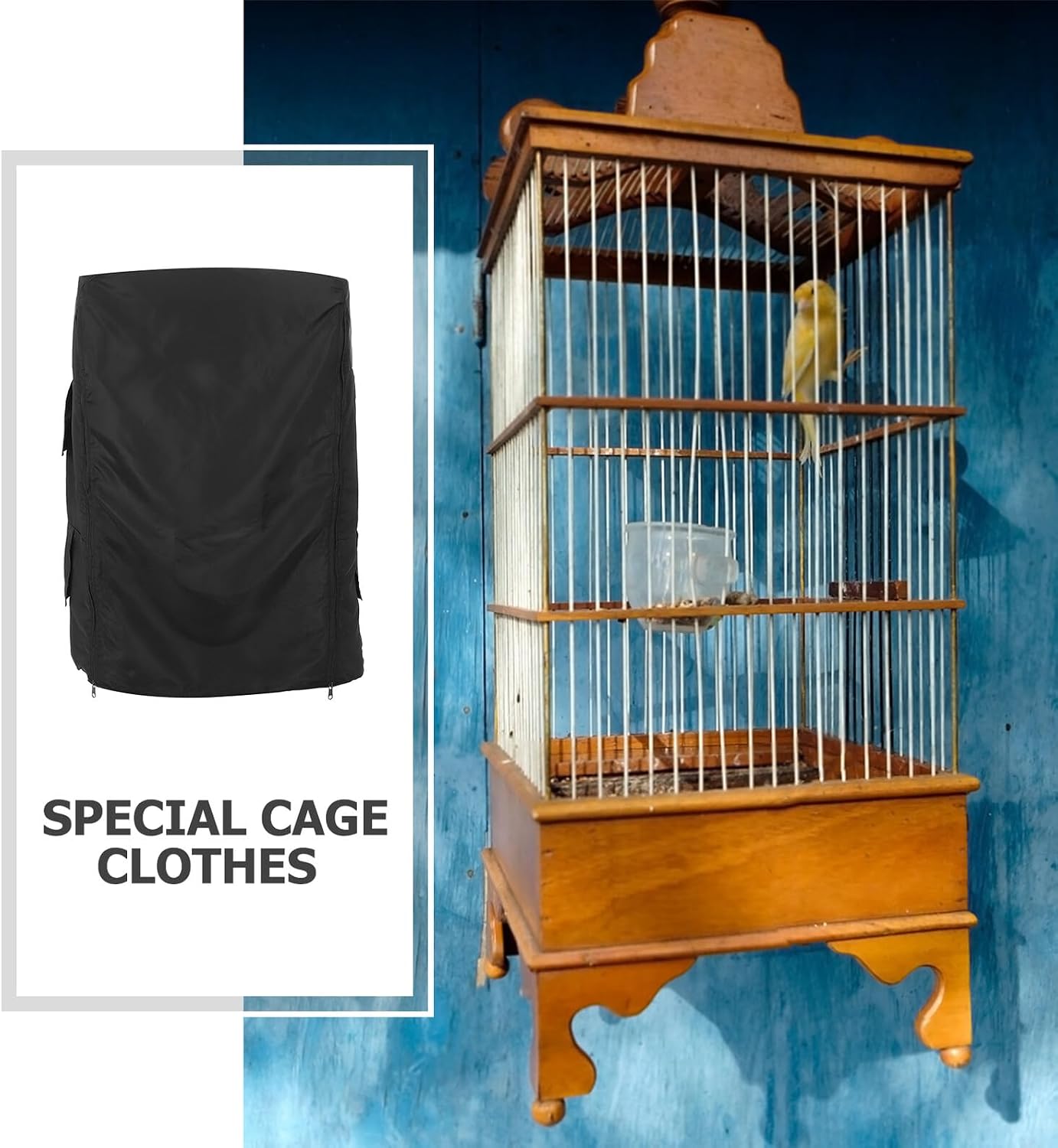 Bird Cage Cover Parrot Cage Protector Polyester Multipurpose Sun-Blocking Birdcage Cover Breathable Indoor and Outdoor Use